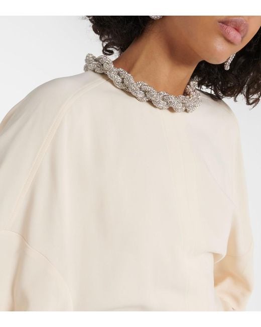 Stella McCartney Natural Oversized Cady Top