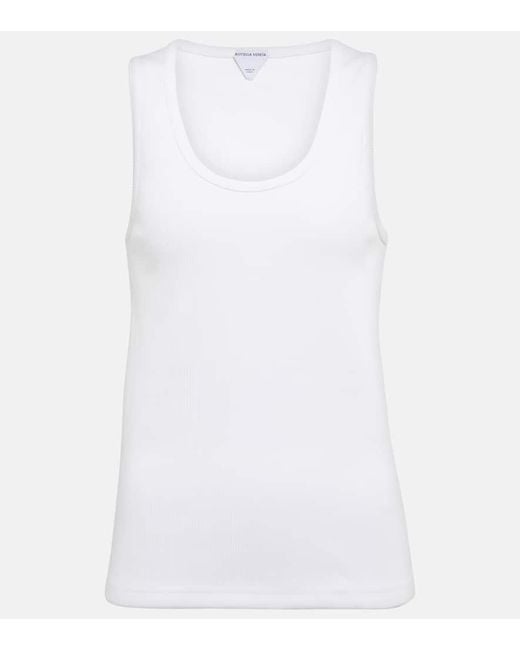 Top En Coton Melange Bottega Veneta en coloris White