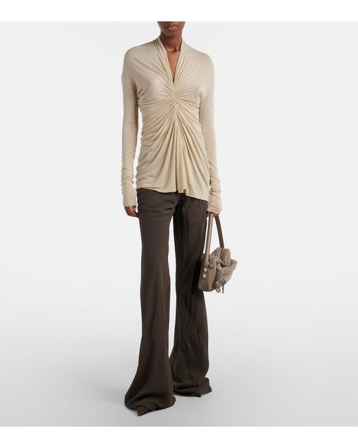 Rick Owens Natural Radiance Gathered Top