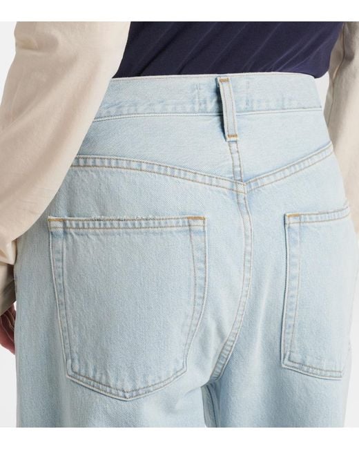 Agolde Blue Kelly High-Rise Straight Jeans