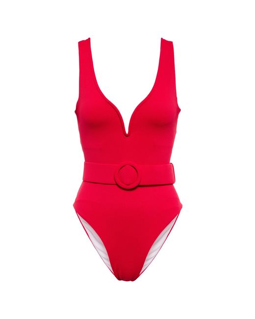 Alexandra Miro Kiki Swimsuit in Red | Lyst