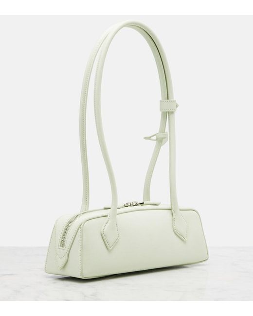 Alaïa White Le Teckel Small Leather Shoulder Bag