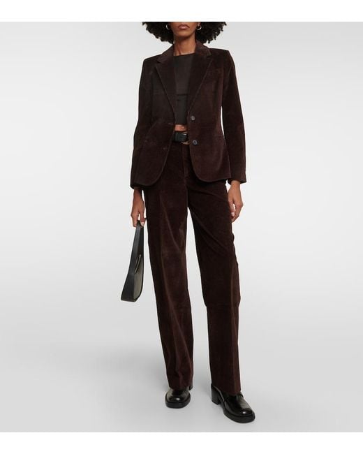 FRAME Brown Corduroy Straight Pants