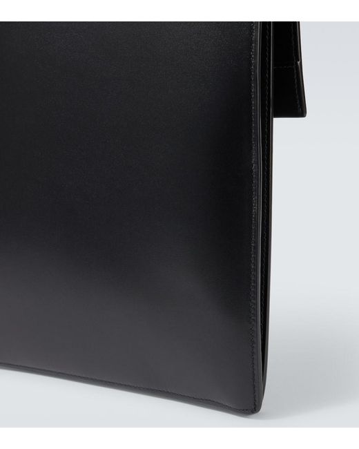 Saint Laurent Black Leather Briefcase for men