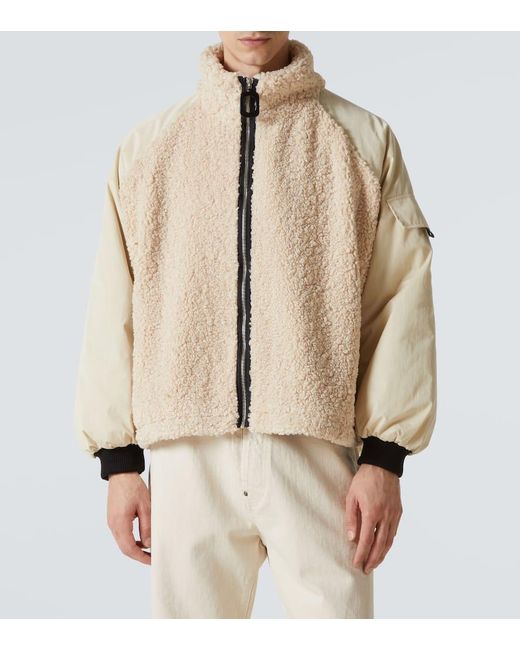 J.W. Anderson Jacke Mit Teddyfleece in Natural für Herren