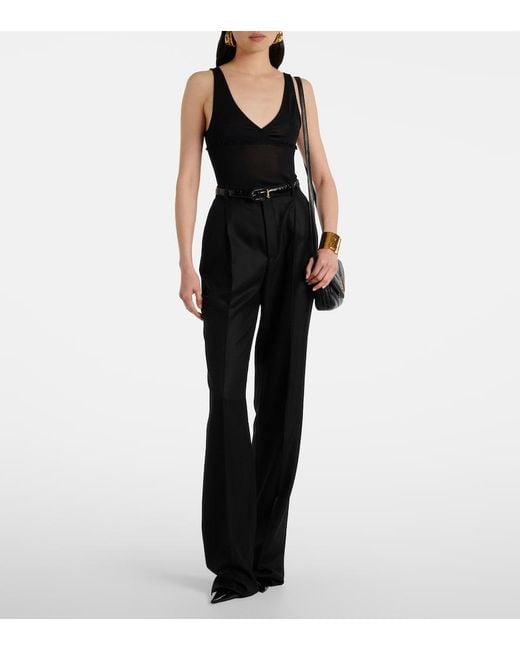Saint Laurent Black Loulou Toy Leather Crossbody Bag