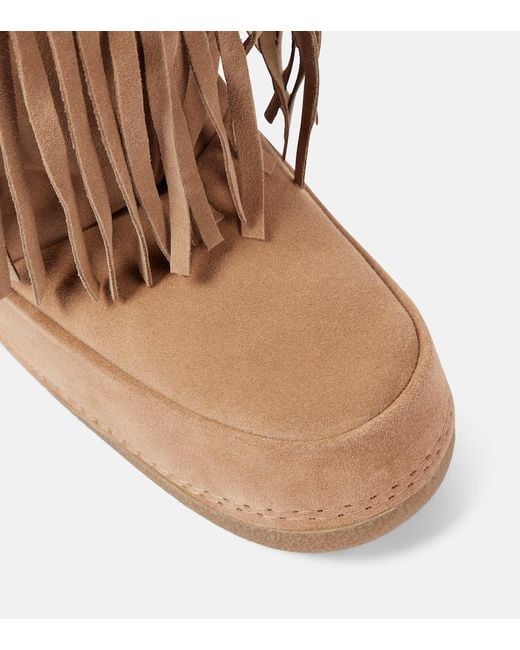 Stivali Doposci Cowboy Fringes di Inuikii in Brown