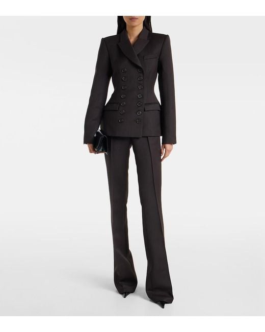 Alex Perry Black Double-Breasted Blazer