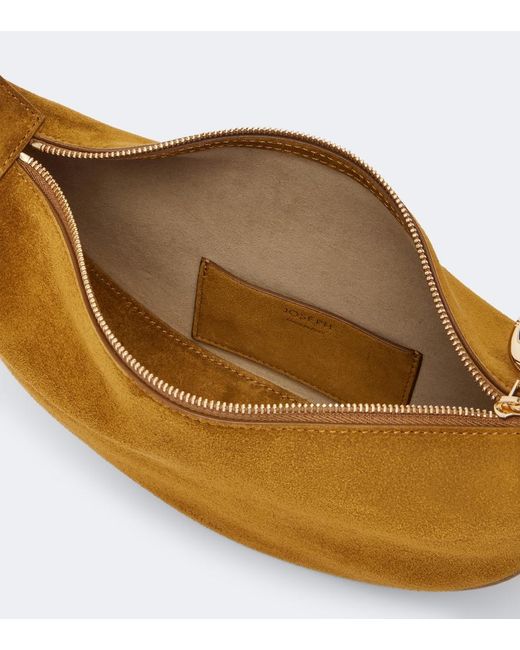 Joseph White Bean Suede Shoulder Bag