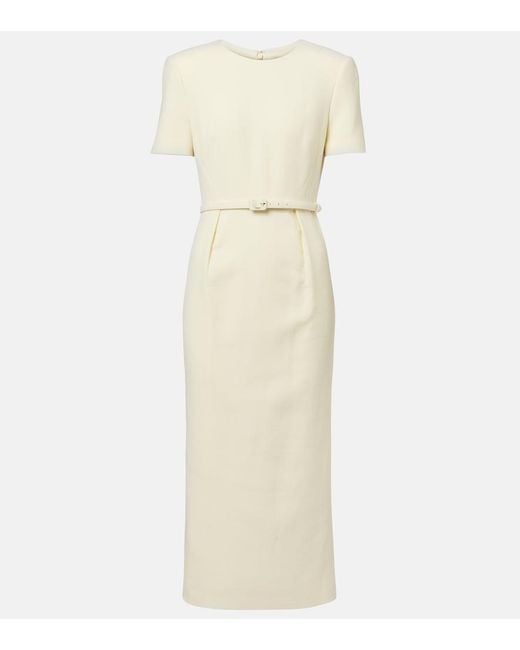 Roland Mouret Natural Wool Cocktail Dress