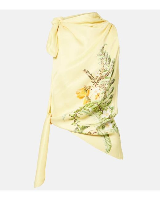 ALÉMAIS Yellow Bedrucktes Top Sol