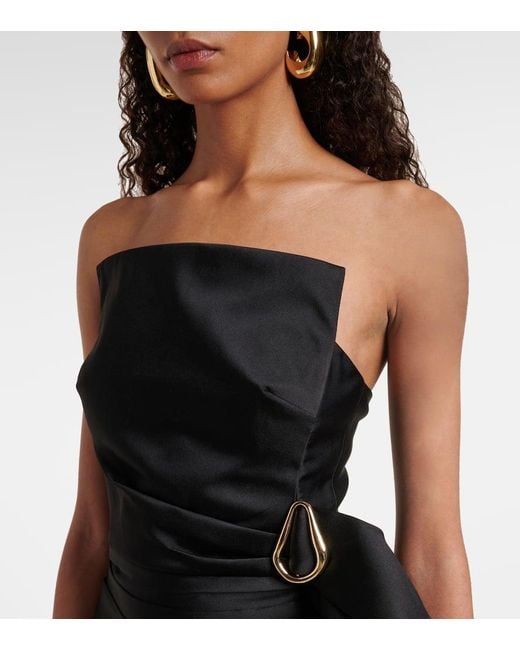 Roland Mouret Black Minikleid Aus Taft