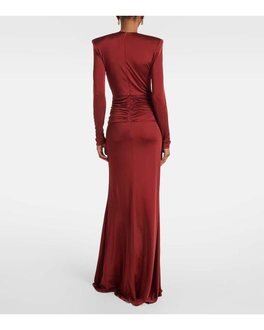 The New Arrivals Ilkyaz Ozel Red Jersey Gown