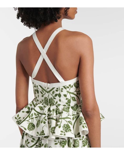 Robe Longue En Coton Giambattista Valli en coloris Green