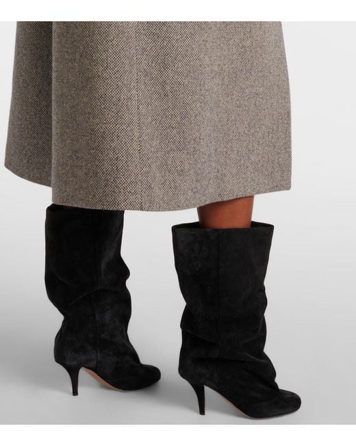 Paris Texas Black Esther 75 Suede Boots