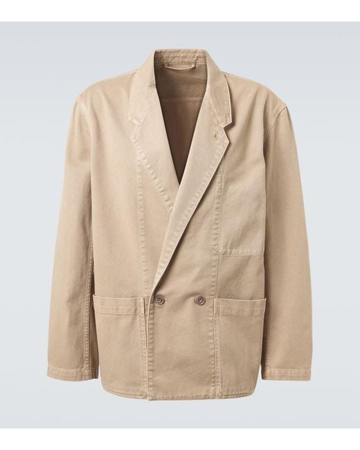 Lemaire Oversize-Blazer Aus Denim in Natural für Herren