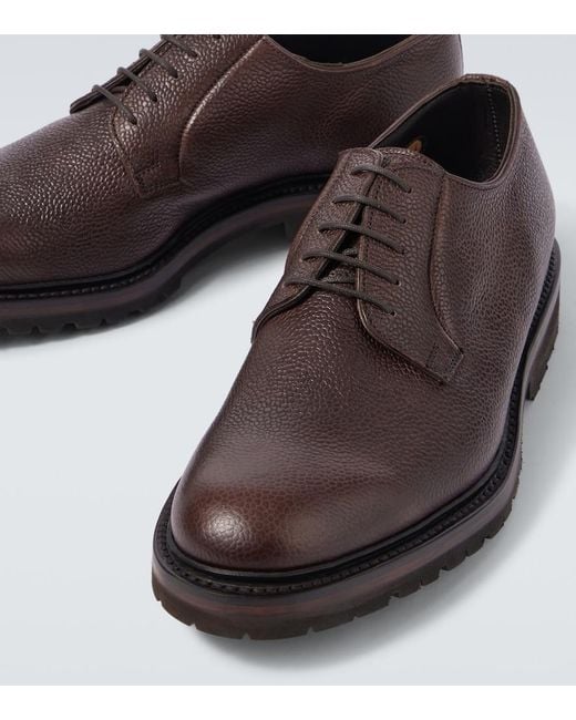 George Cleverley Brown Archie Leather Derby Shoes for men