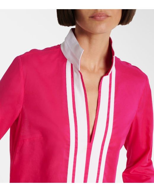 Tory Burch Pink Tunika Aus Baumwoll-Voile