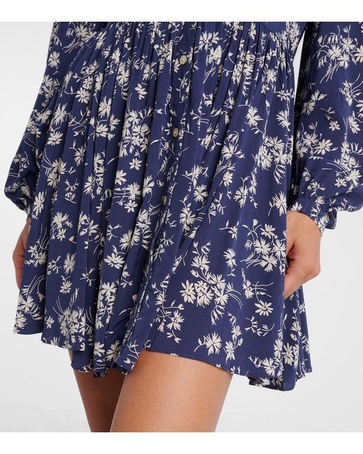 Polo Ralph Lauren Blue Floral Minidress