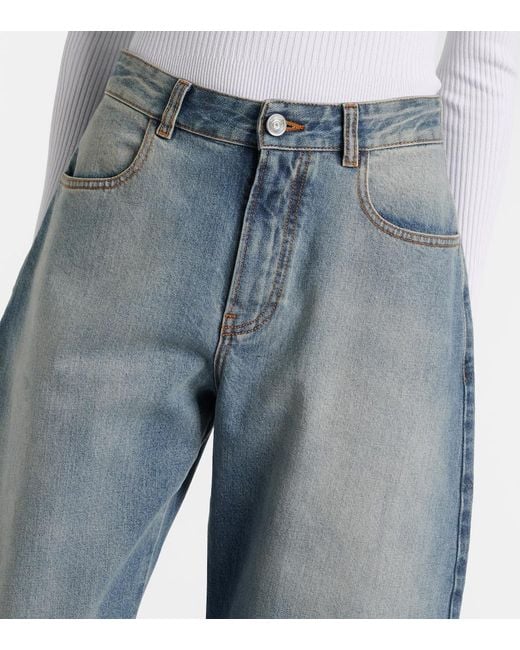Alaïa Blue Barrel-Leg Jeans