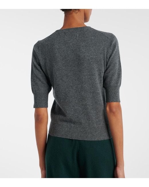 Extreme Cashmere Gray Mel Cashmere Top