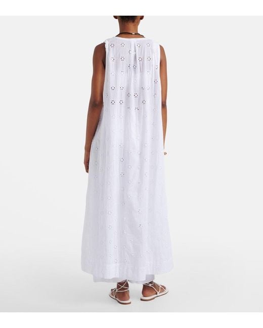 Polo Ralph Lauren White Broderie Anglaise Cotton Beach Dress