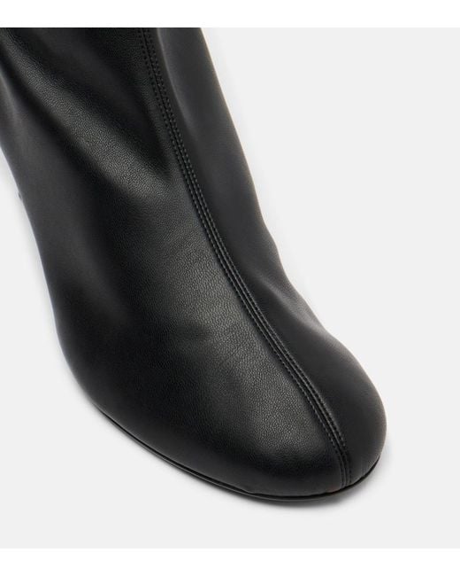 Proenza Schouler Black Tee Leather Ankle Boots