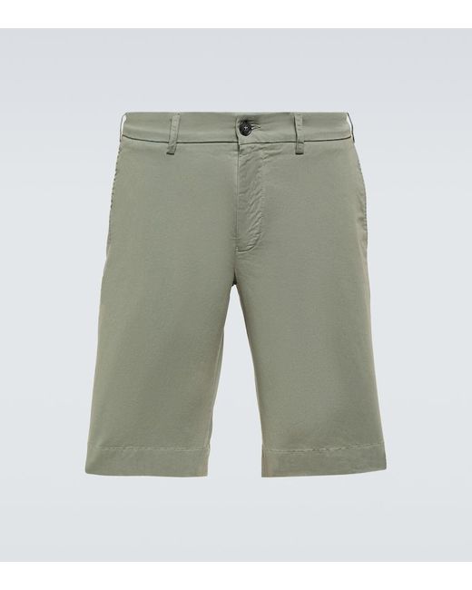Canali Bermuda-Shorts aus Baumwoll-Twill in Green für Herren