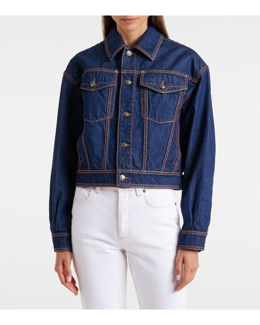 Versace Blue Medusa Denim Jacket
