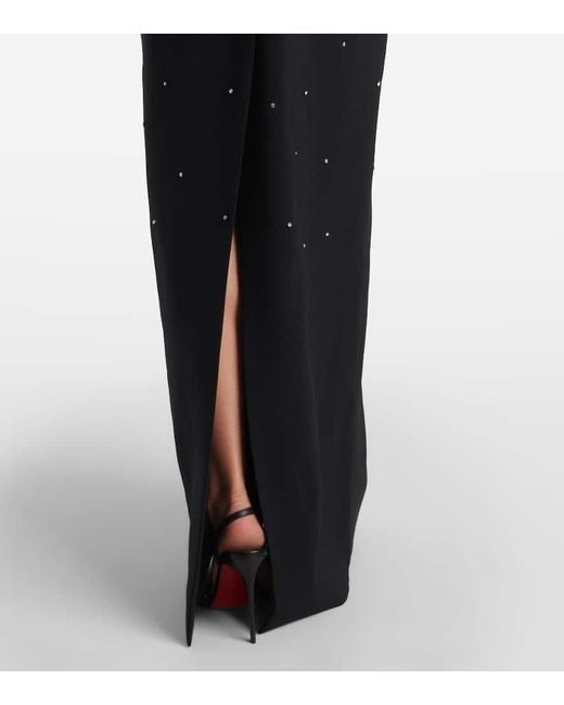 Carolina Herrera Black Robe Mit Kristallen