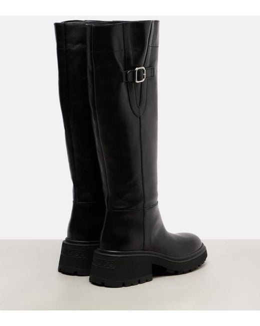 Botas Altas Tamsin De Piel Jimmy Choo de color Black