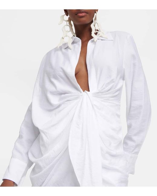 Vestido corto La Robe Bahia Jacquemus de color White