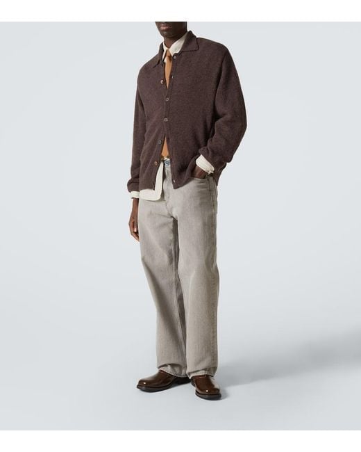 Our Legacy Brown Camion Leather Ankle Boots for men