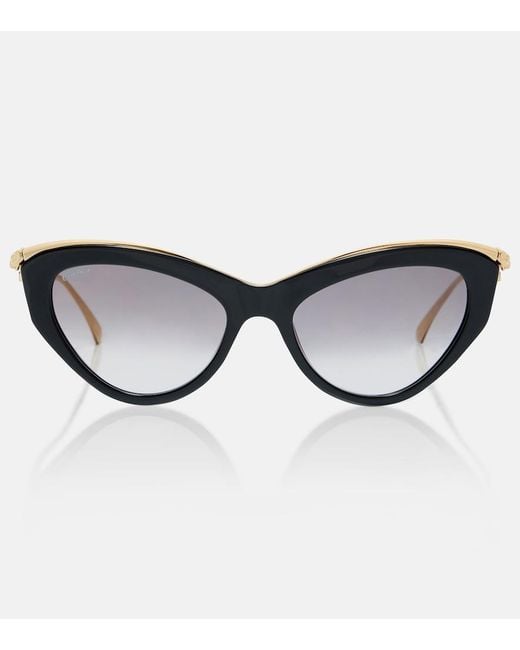 Cartier Brown Panthere De Cartier Cat-Eye Sunglasses