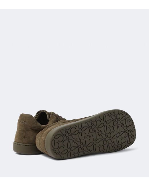 Loewe Green Suede Jambo Sneakers for men