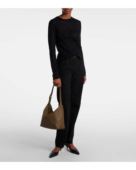 The Row Brown Schultertasche Isa Aus Leder