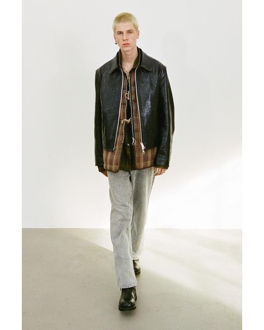 Our Legacy Gray Third Cut Wide-Leg Jeans for men