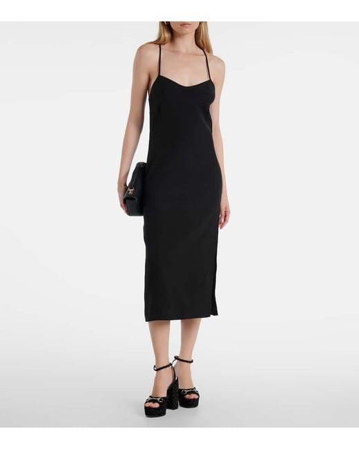 Gucci Black Lady Horsebit Velvet Sandals