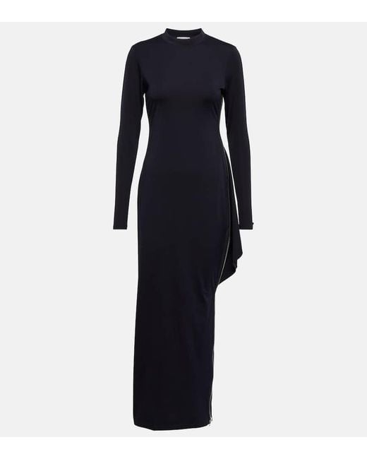 Vestido Corto De Jersey Con Cremallera J.W. Anderson de color Blue