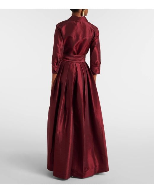 Jonathan Simkhai Red Julip Taffeta Gown