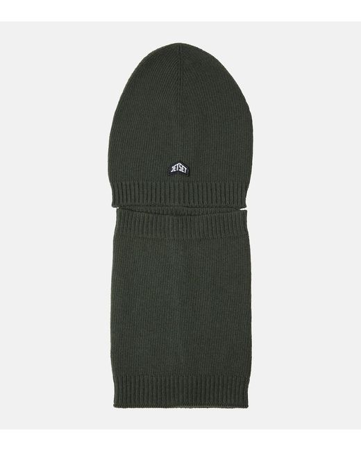 Jet Set Green Wool Ski Mask