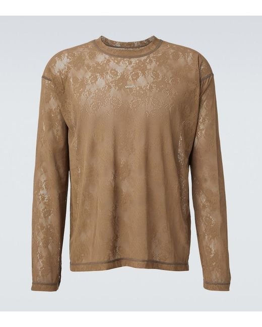 Satisfy Brown Spacelace Lace T-Shirt for men