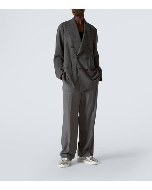 Christian Louboutin Sneakers Louis Junior Aus Metallic-Leder für Herren