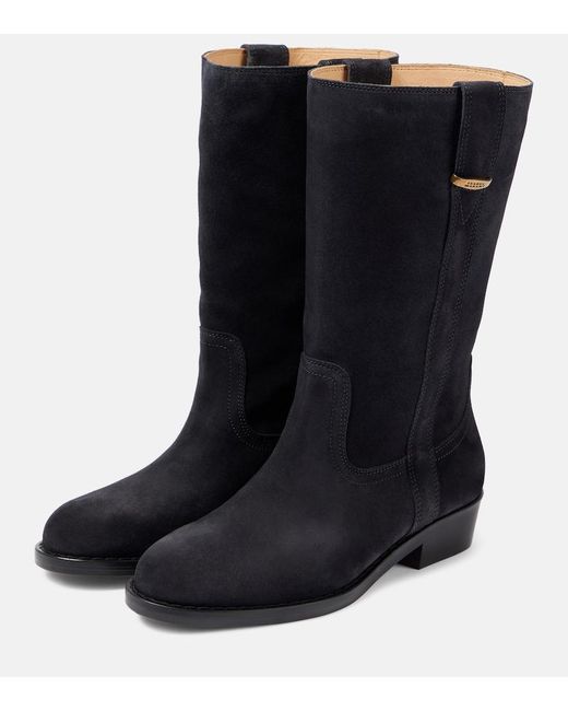 Isabel Marant Black Heikee 35 Suede Ankle Boots