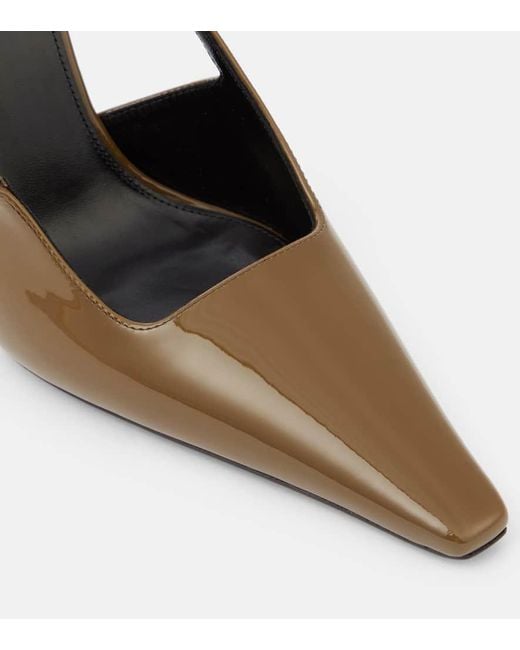 Escarpins Blake 110 En Cuir Verni Saint Laurent en coloris Brown