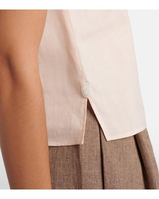 Chaleco Milly De Ramio Loro Piana de color Natural
