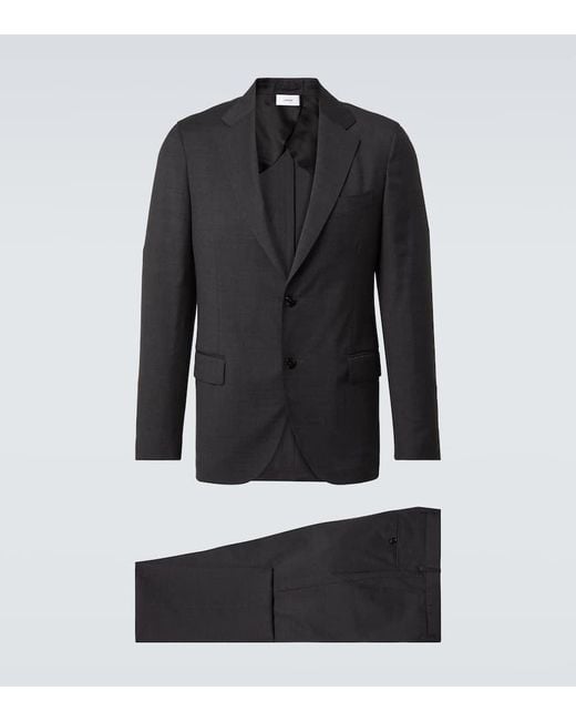 Lardini Black Wool Suit for men
