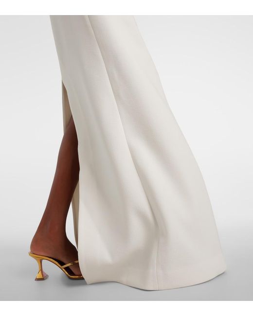 Rebecca Vallance White Bridal Odetta Floral-Applique Gown