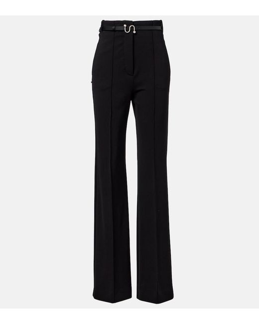 Sportmax Black Texas High-Rise Flared Pants