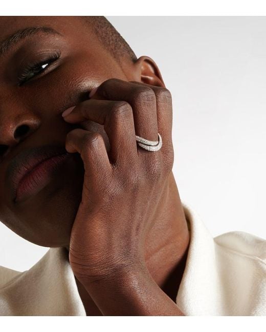 Bague Zara En Or Blanc 18 Ct Et Diamants Anita Ko en coloris White